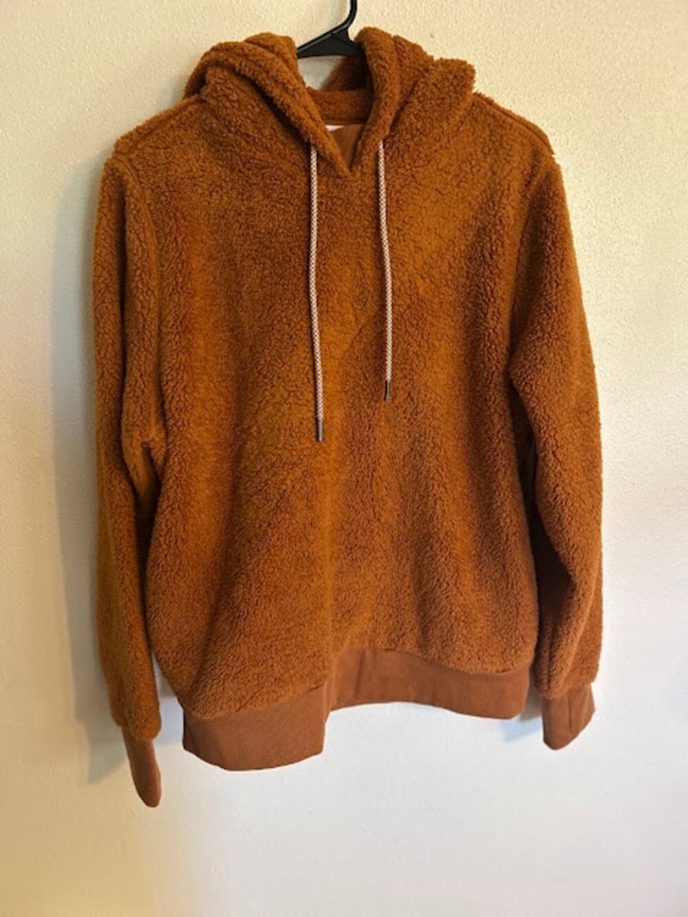 Cozy, Fall colors, Athleta Tugga Sherpa Hoodie Pullover - Cattail Brown Size L